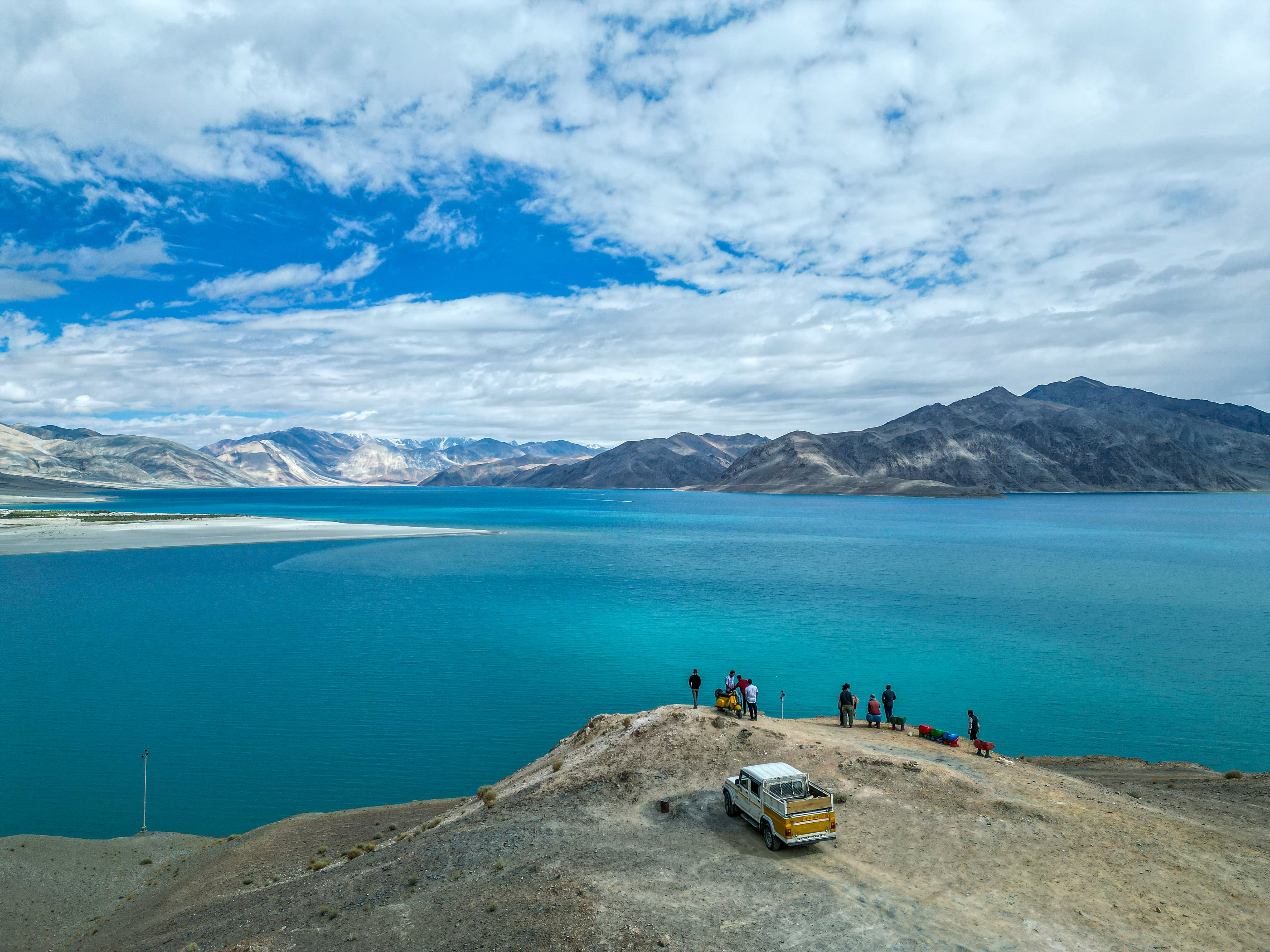 Historic European street with colorful buildings
